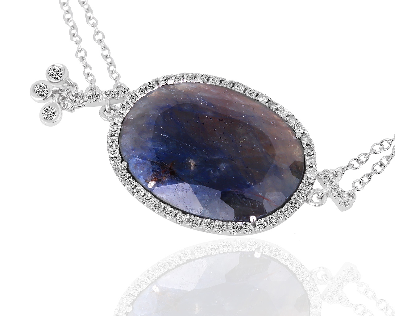 Золотой браслет с бриллиантами и сапфиром 13.10ct Meirat