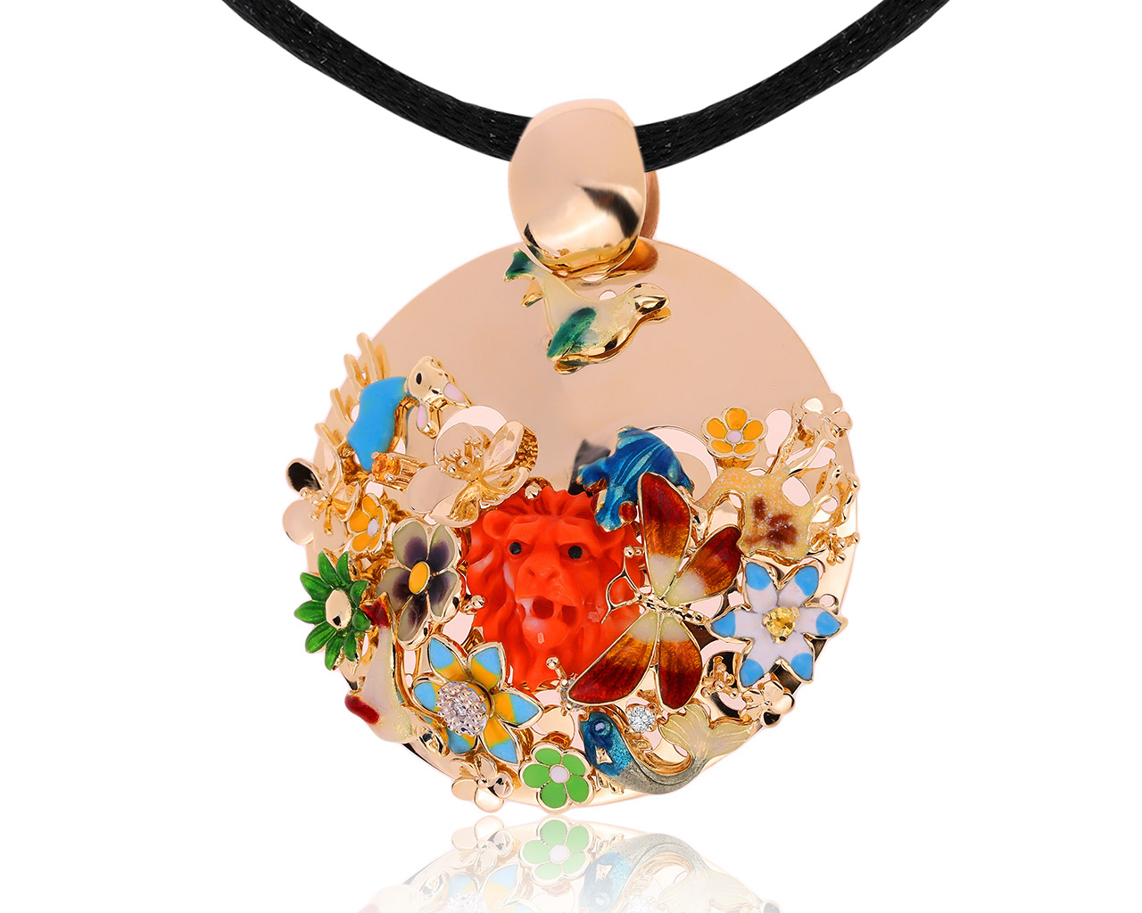 Оригинальный золотой кулон с сапфирами 0.12ct Roberto Bravo 280720/3 Оригинальный золотой кулон с сапфирами 0.12ct Roberto Bravo 280720/3