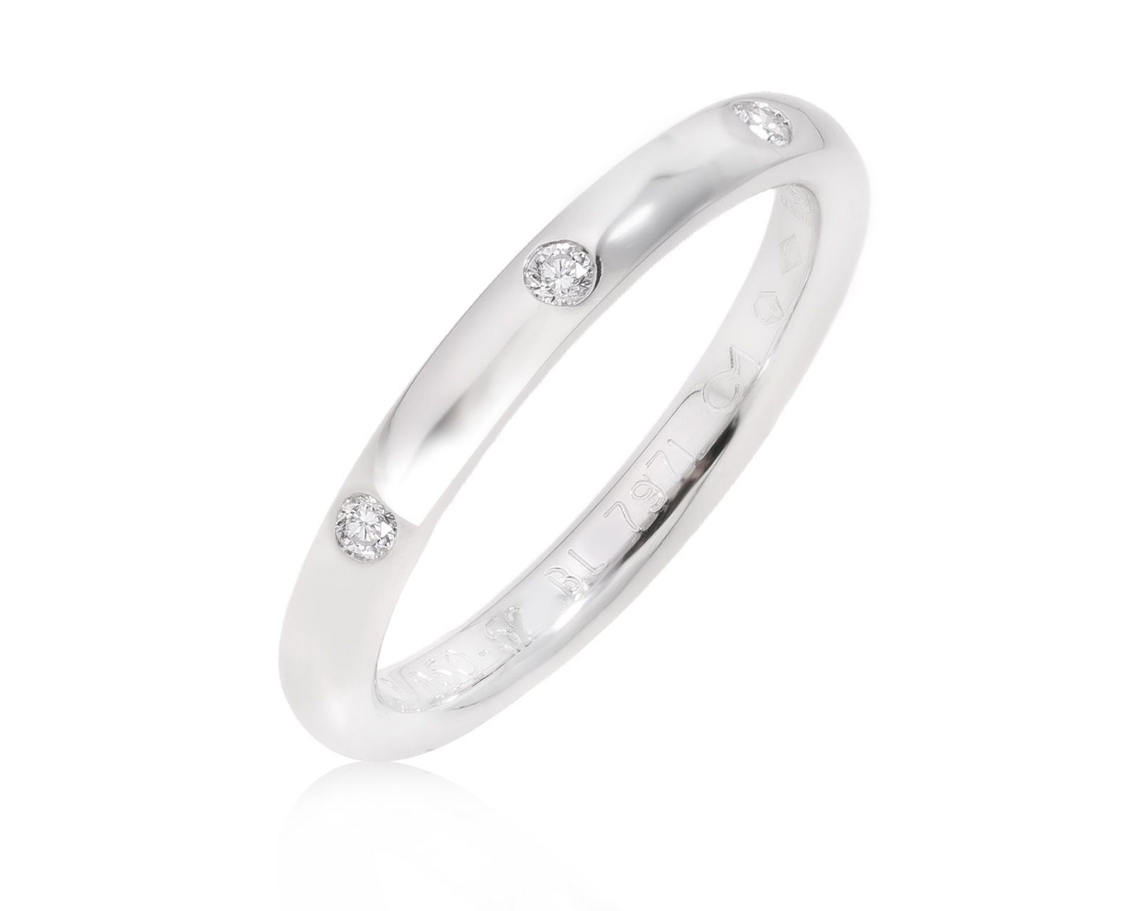 Оригинальное платиновое кольцо Van Cleef and Arpels Tendrement Etoiles