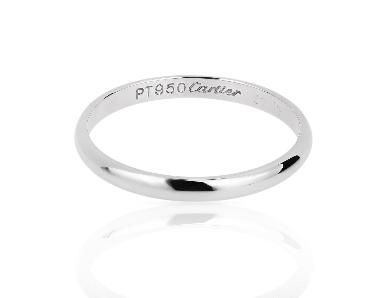 Элегантное платиновое кольцо Cartier 140418/6