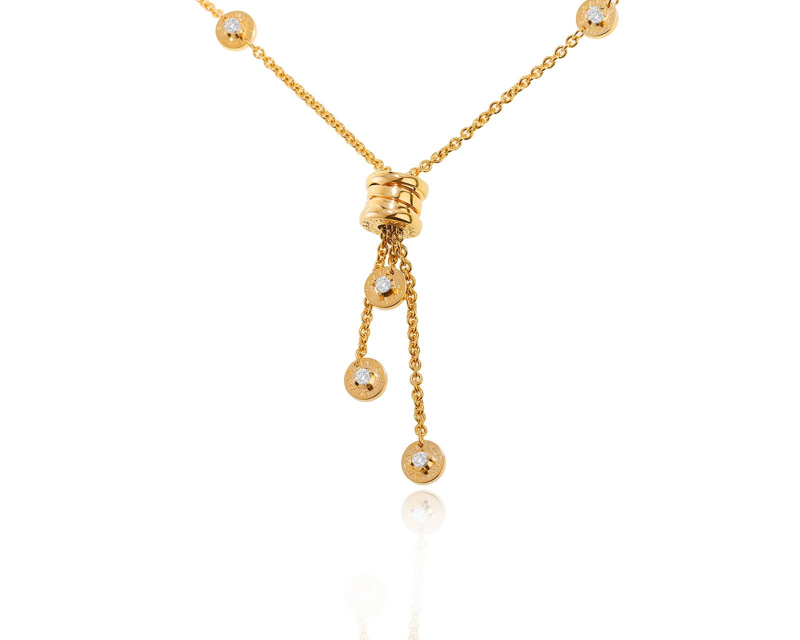 Оригинальное золотое колье Bvlgari B.Zero1 300723/14
