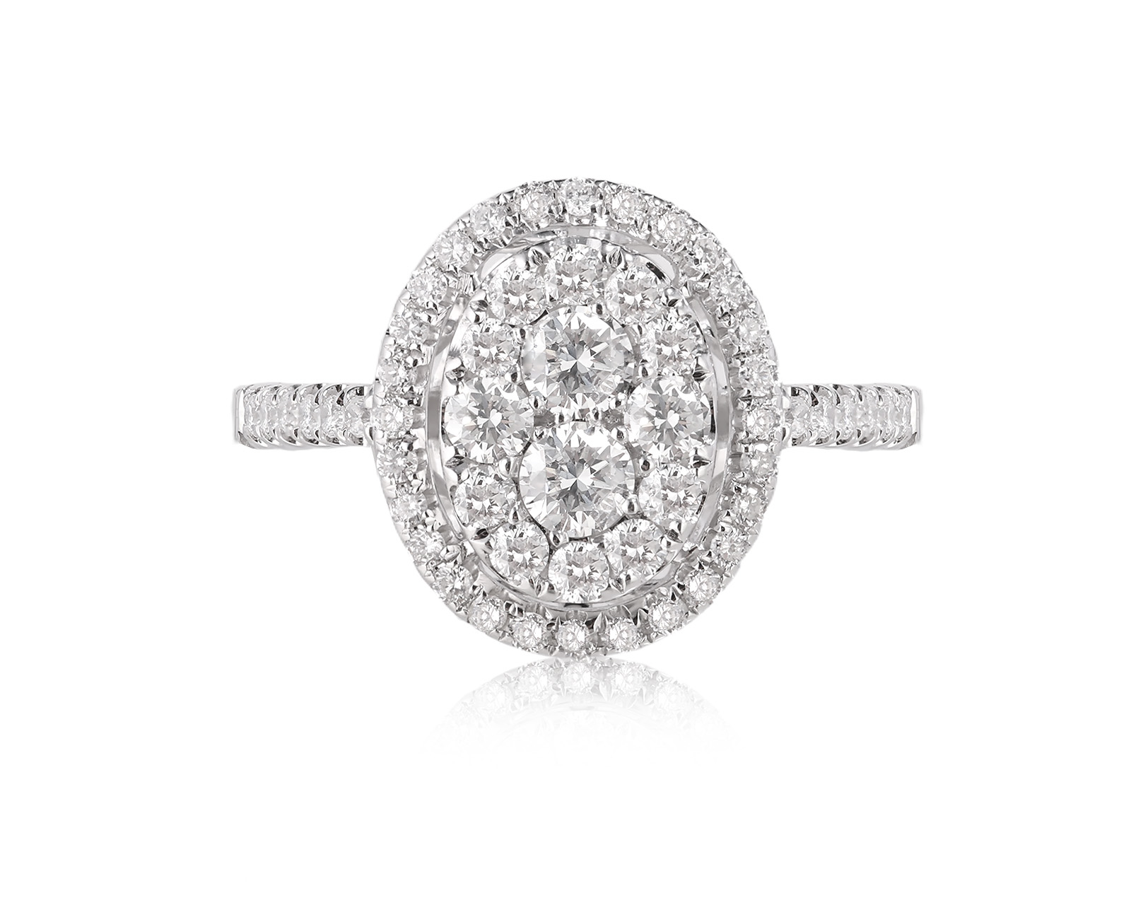 Золотое кольцо с бриллиантами 0.68ct
