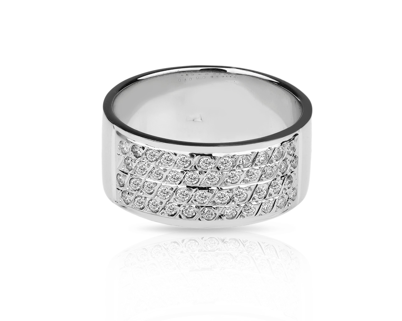 Стильное золотое кольцо с бриллиантами 0.61ct 310118/4