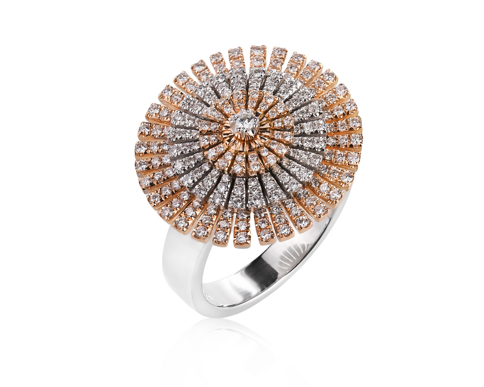 Золотое кольцо с бриллиантами 0.68ct 260526/7