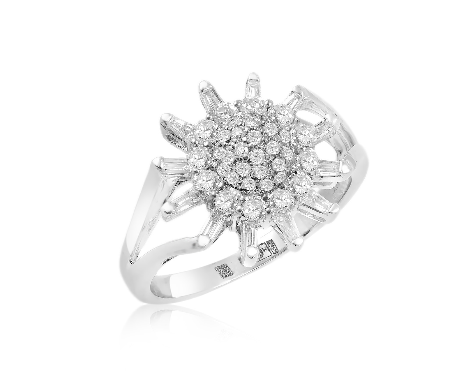 Золотое кольцо с бриллиантами 0.90ct 101123/4