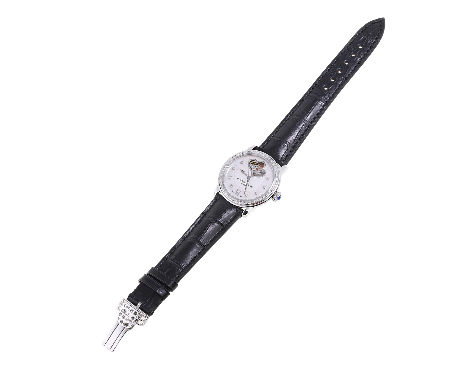 Оригинальные стальные часы Frederique Constant Double Heart Beat 110322/4