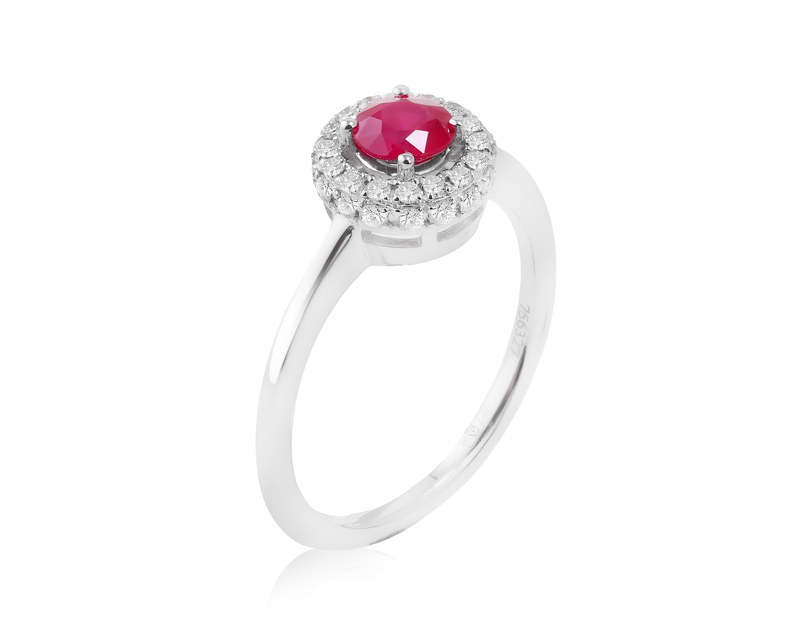 Оригинальное золотое кольцо с рубином 0.45ct Mercury 181223/6