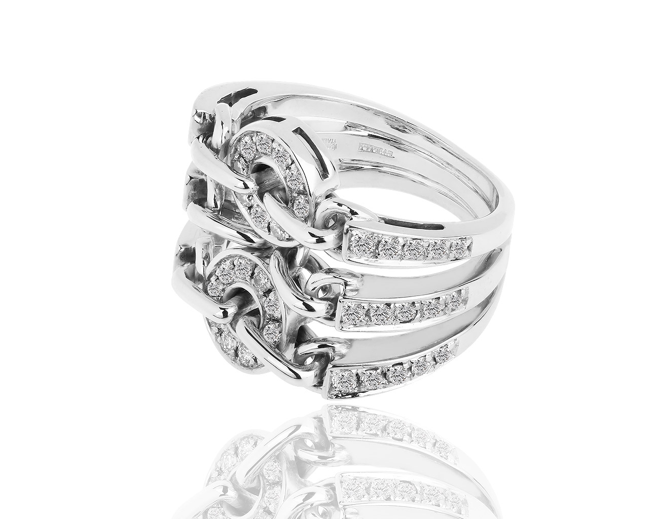 Оригинальное золотое кольцо с бриллиантами 0.60ct Bvlgari Astrale 151018/4