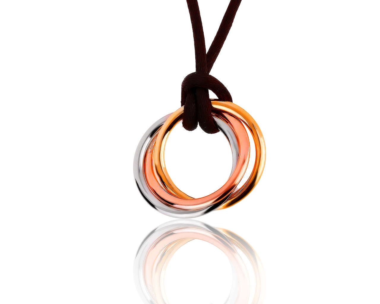 Оригинальный золотой кулон Cartier 160919/4