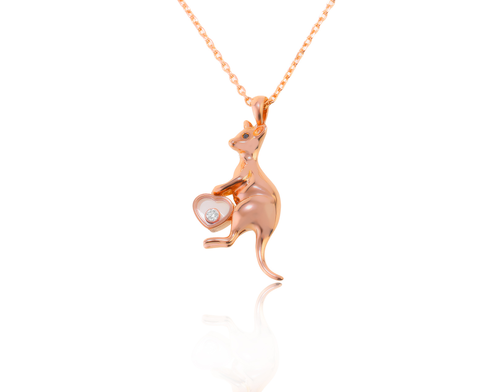 Оригинальный золотой кулон Chopard Happy Diamond Animal World 020423/2 Оригинальный золотой кулон Chopard Happy Diamond Animal World 020423/2