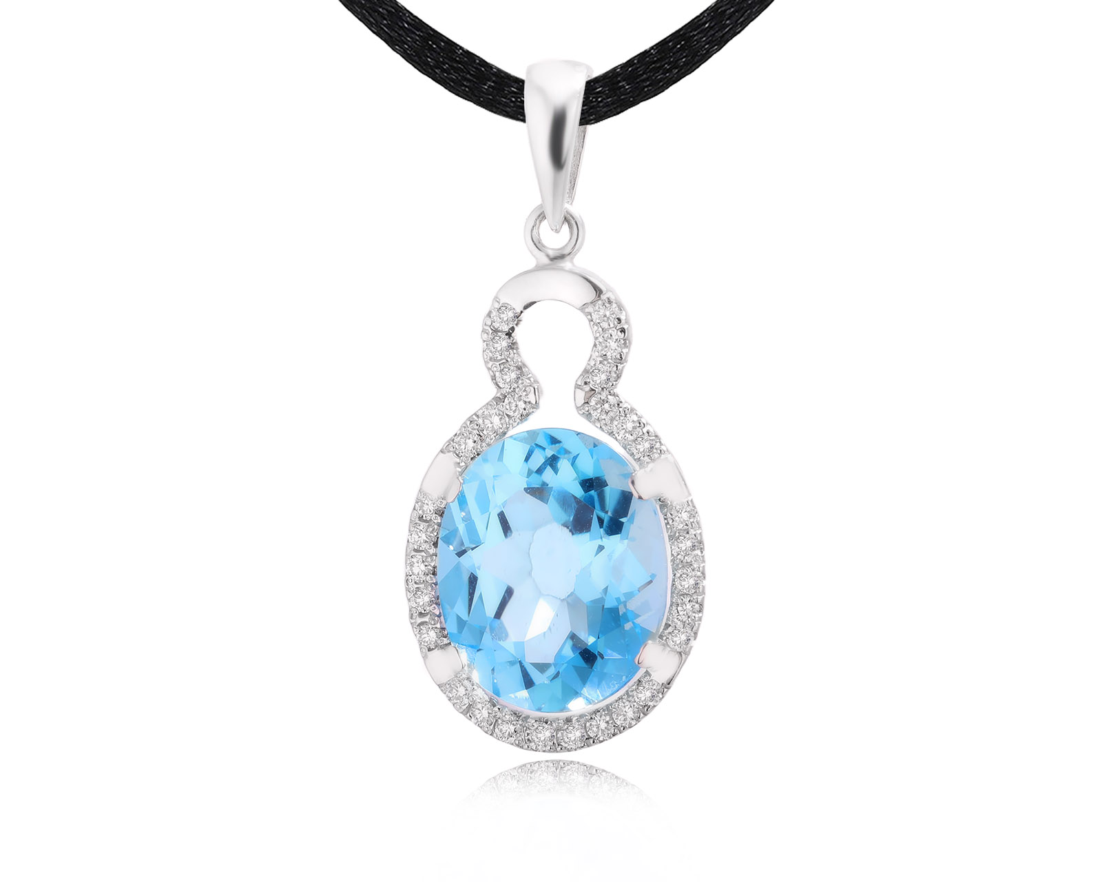 Оригинальный золотой кулон с топазом 8.11ct Constantin Artmayer 050326/КМ322