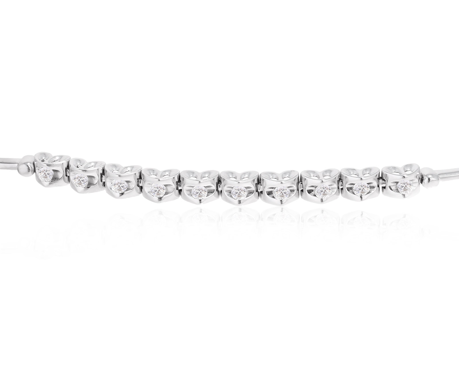 Золотой браслет с бриллиантами 0.20ct
