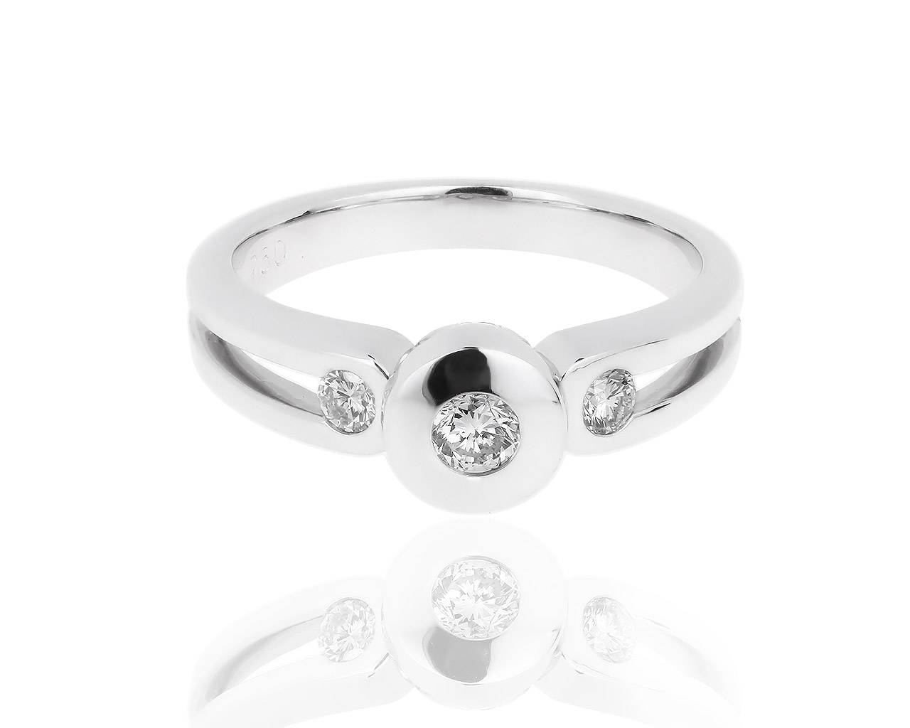 Золотое кольцо с бриллиантами 0.23ct 060517/1