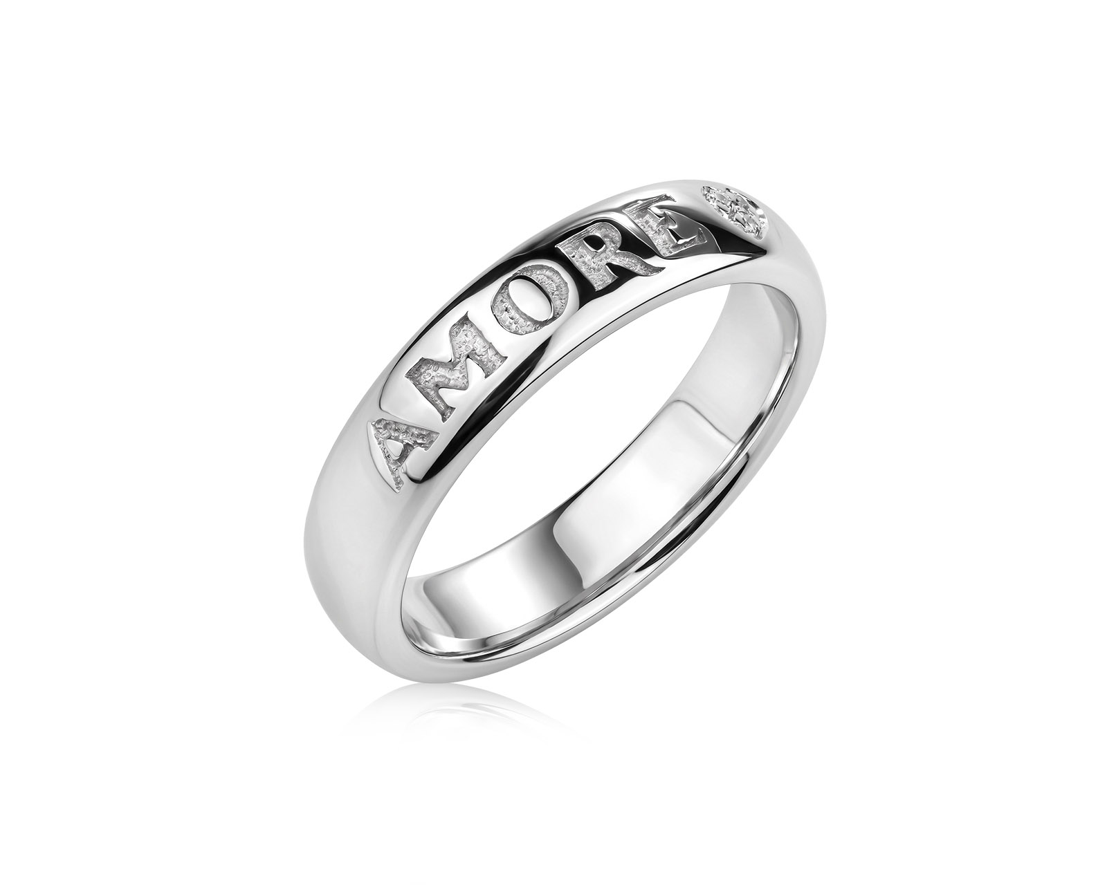 Оригинальное золотое кольцо с бриллиантами 0.01ct Pasquale Bruni Amore 241225/4