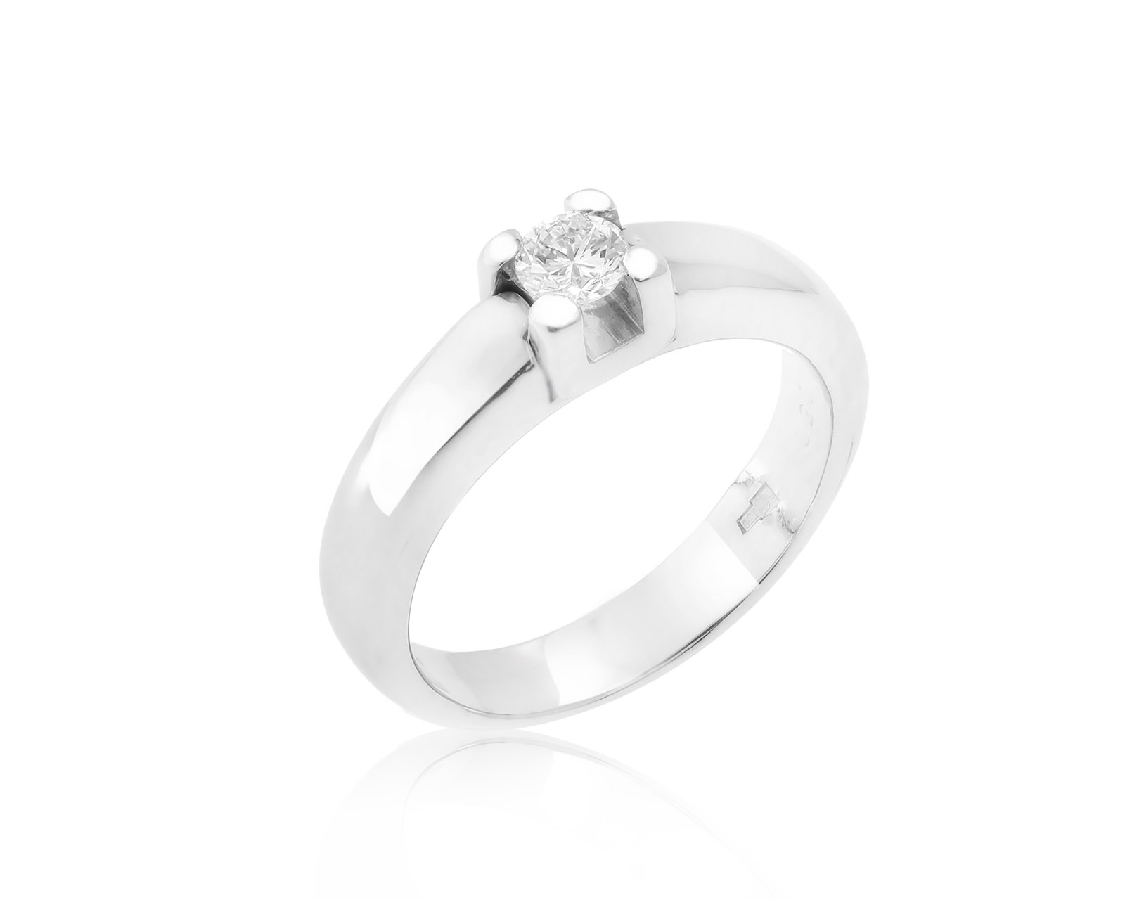 Солидное золотое кольцо с бриллиантом 0.23ct 220822/2 Солидное золотое кольцо с бриллиантом 0.23ct 220822/2