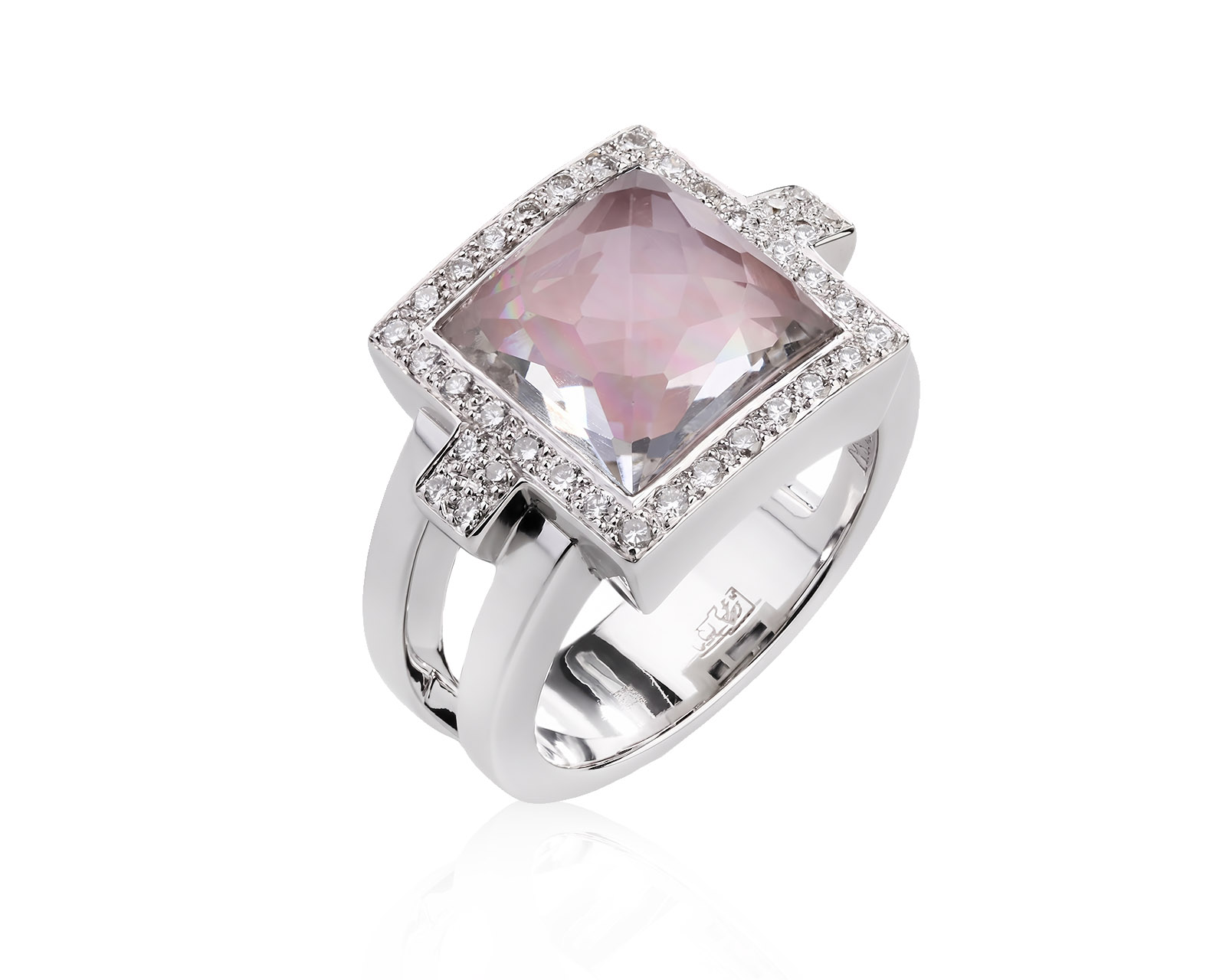 Оригинальное золотое кольцо с горным хрусталем 2.60ct Stephen Webster 160526/1
