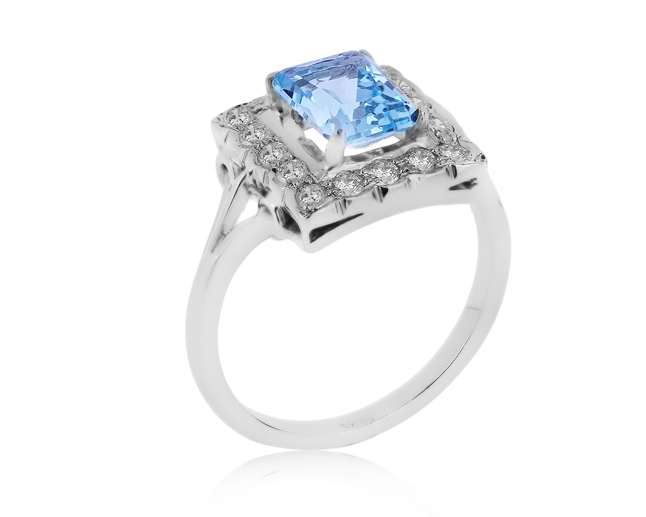 Стильное золотое кольцо с топазом 2.26ct 190320/1