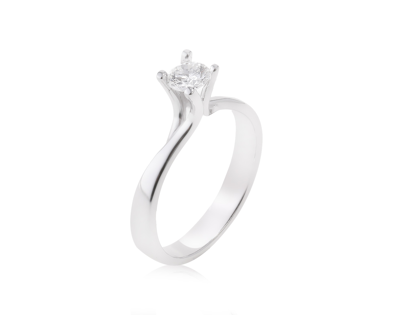 Золотое кольцо с бриллиантом 0.26ct 240623/4