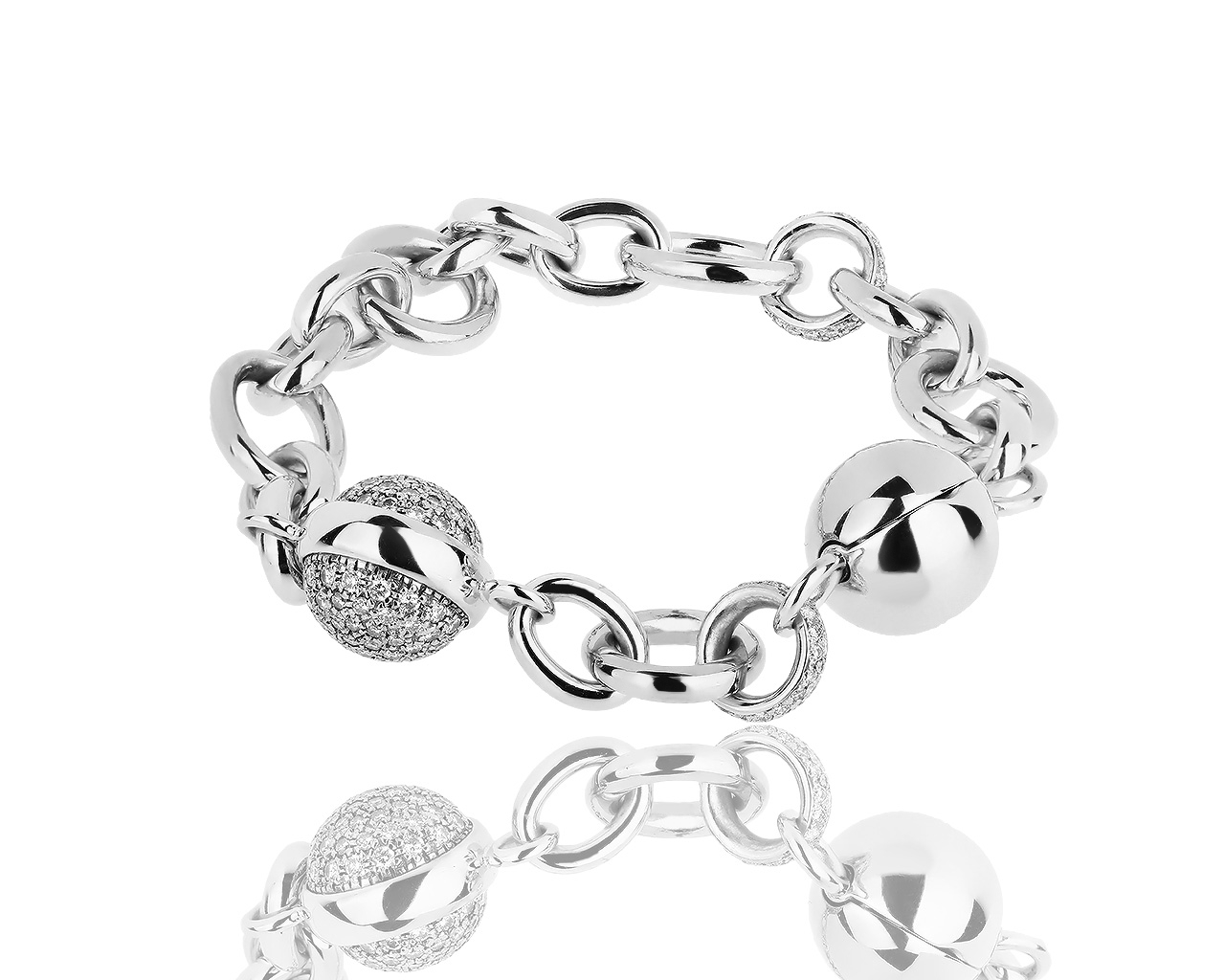 Шикарный золотой браслет с бриллиантами 2.40ct Pomellato