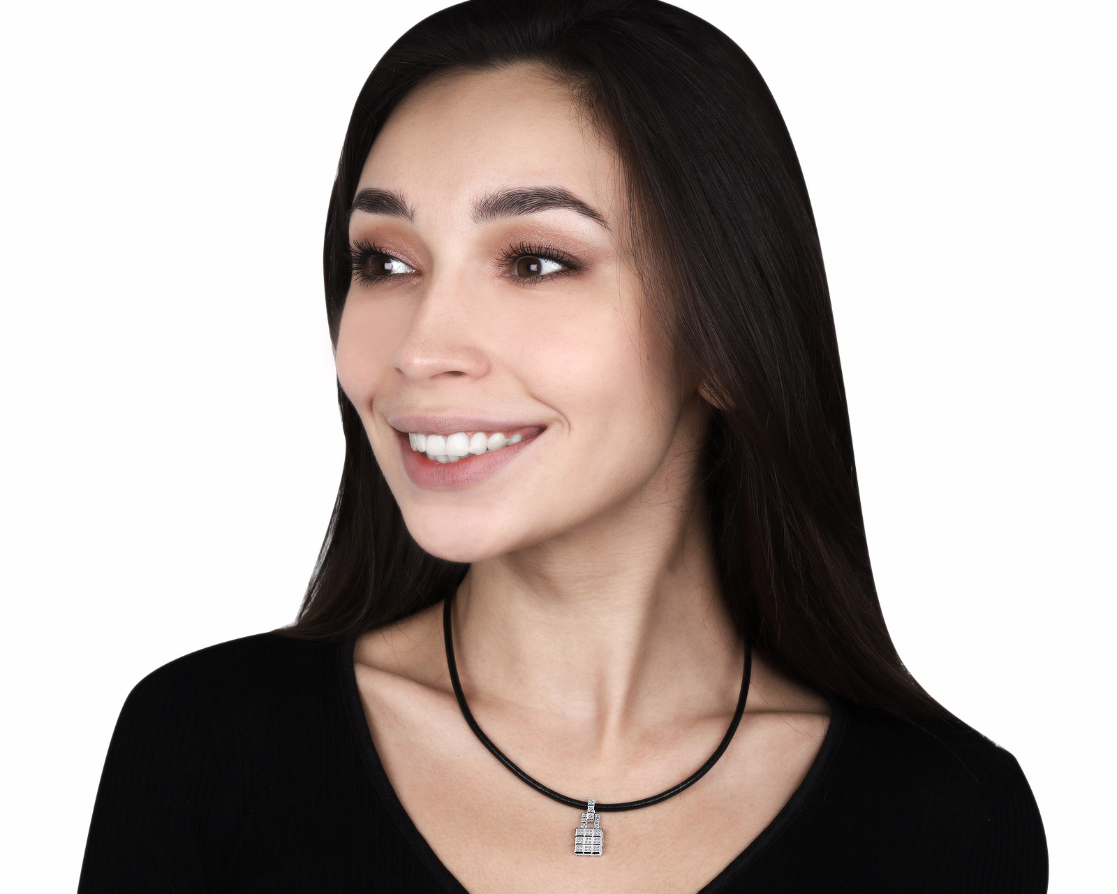 Оригинальный золотой кулон с бриллиантами 0.75ct Chopard Ice Cube