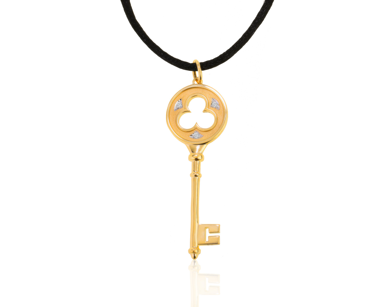 Оригинальный золотой кулон с бриллиантами 0.03ct Tiffany&Co 150921/2