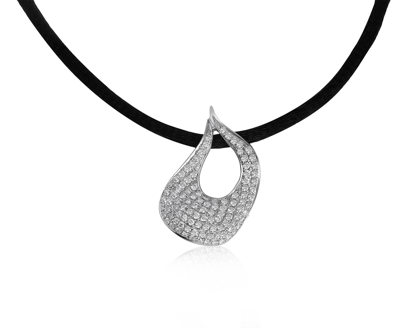 Прелестный золотой кулон с бриллиантами 0.55ct 160721/8