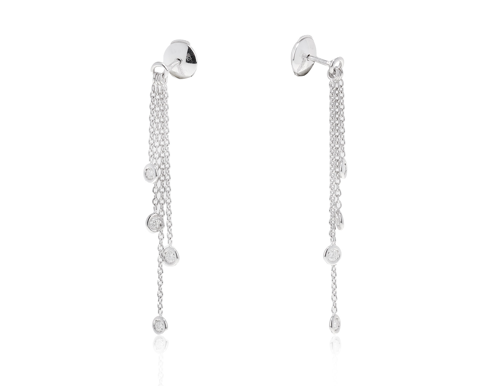 Оригинальные золотые серьги с бриллиантами 0.48ct Dior 250523/3