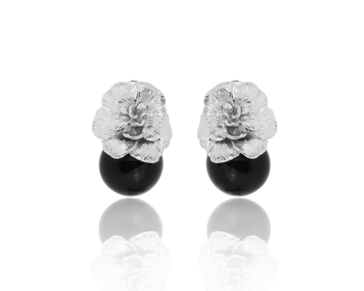 Оригинальные золотые серьги с ониксом 23.92ct Carrera y Carrera 131219/1