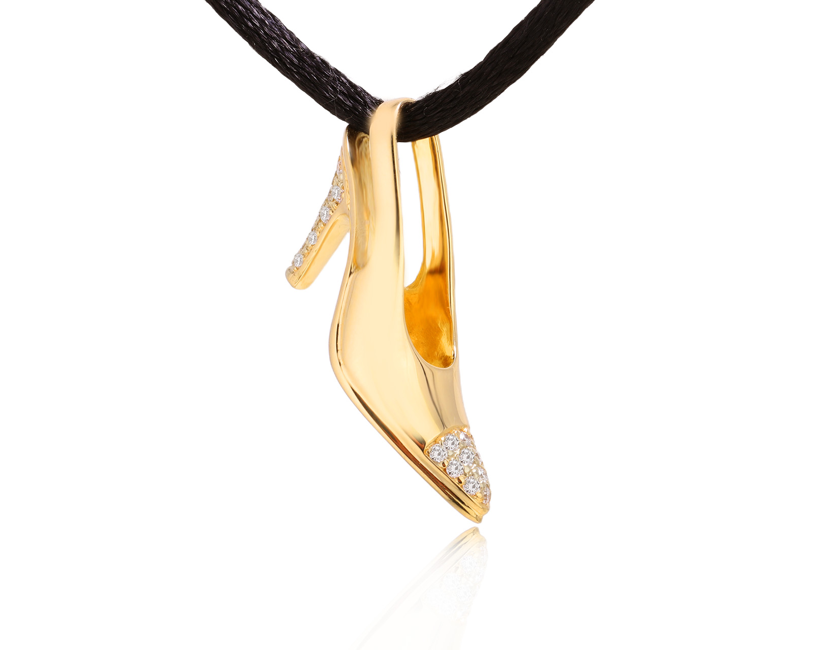 Золотой кулон с бриллиантами 0.19ct 230525/5