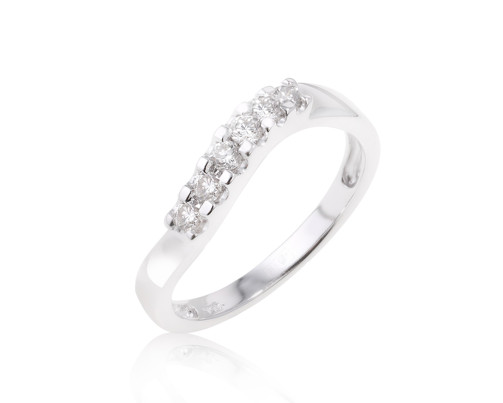 Золотое кольцо с бриллиантами 0.22ct