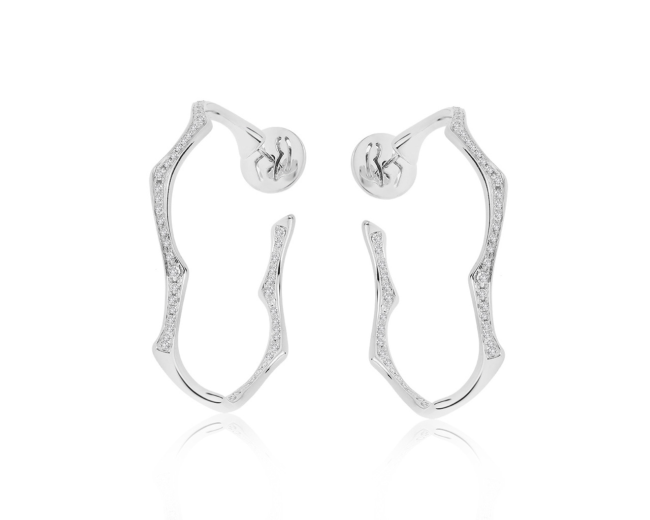 Оригинальные золотые серьги с бриллиантами 1.21ct Gavello 021120/10 Оригинальные золотые серьги с бриллиантами 1.21ct Gavello 021120/10