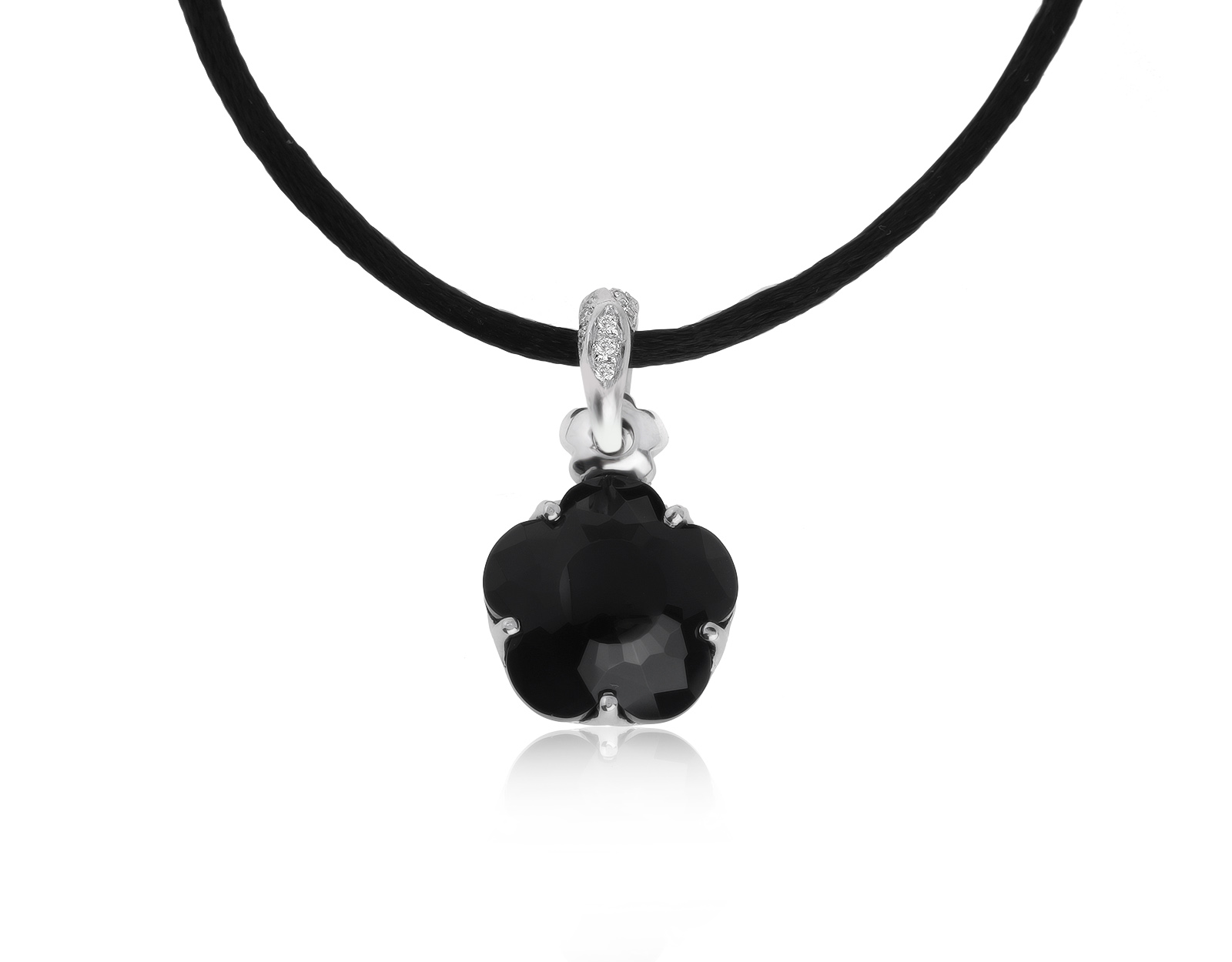 Оригинальный золотой кулон с ониксом Pasquale Bruni Bon Ton 300621/12