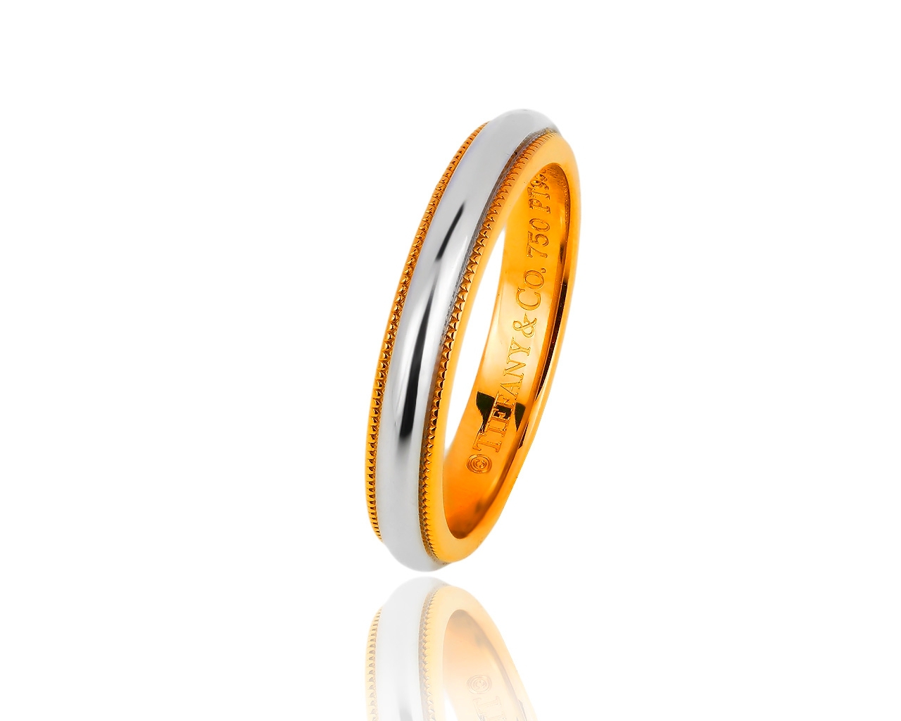 Притягательное кольцо Tiffany&Co Milgrain 250519/10