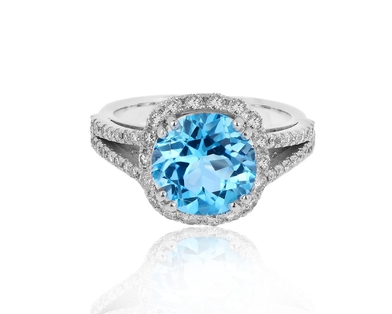 Восхитительное золотое кольцо с бриллиантами 0.77ct 040919/8