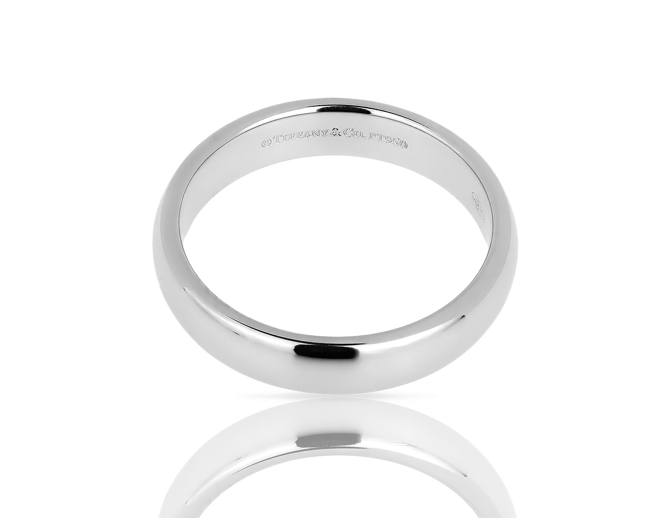 Обручальное платиновое кольцо Tiffany&Co Classic