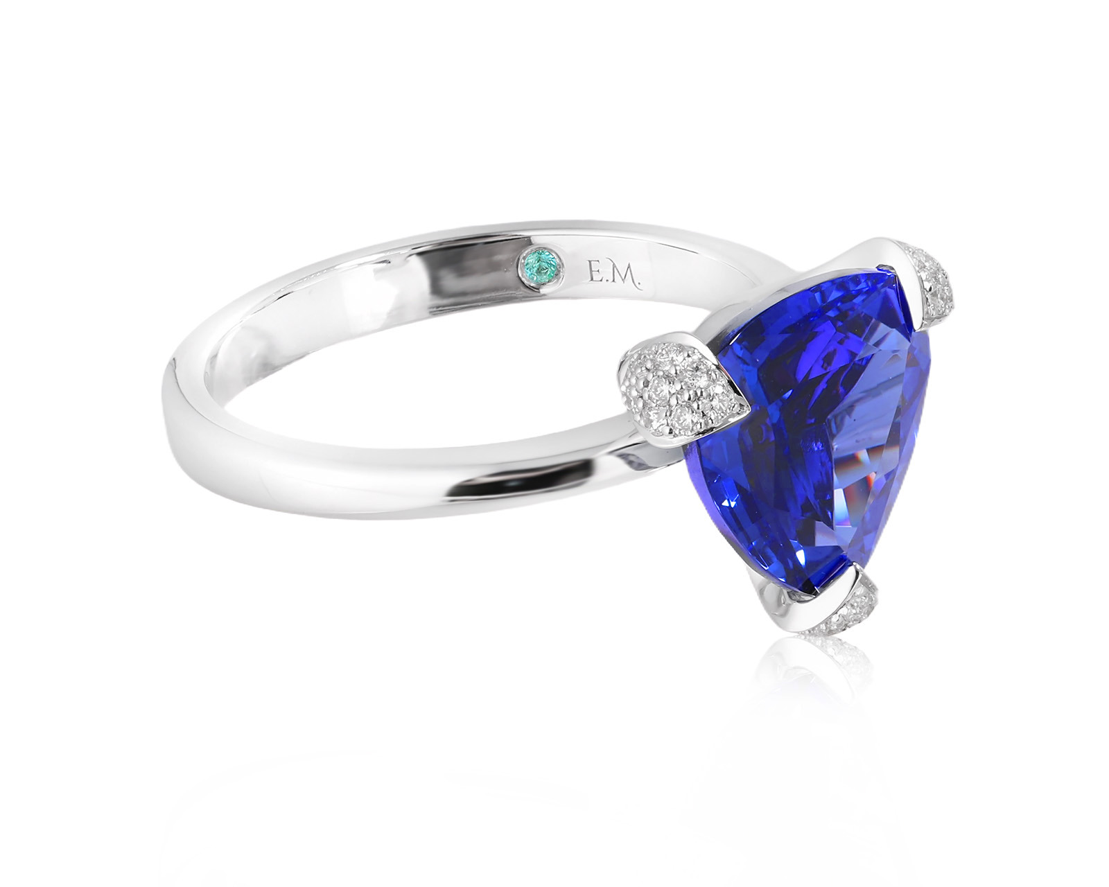 Золотое кольцо с танзанитом 3.94ct Evgeny Matveev