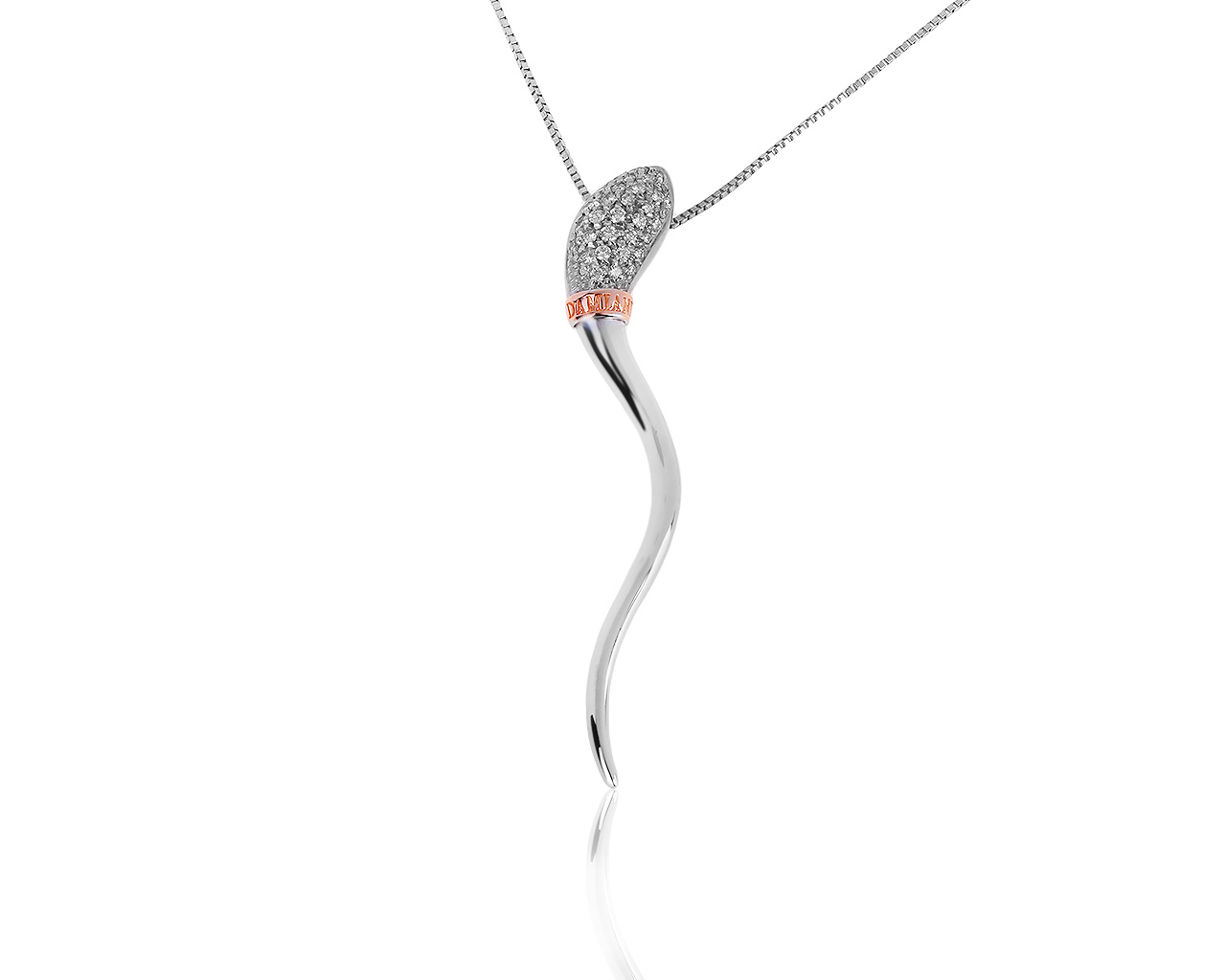 Оригинальный золотой кулон с бриллиантами 0.35ct Damiani 231019/9