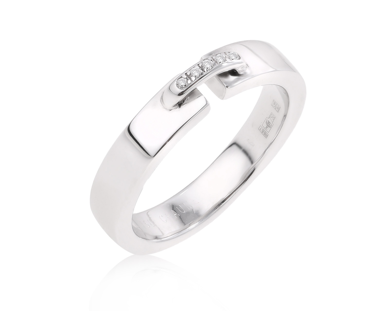 Оригинальное золотое кольцо с бриллиантами 0.02ct Chaumet Liens 291124/8 Оригинальное золотое кольцо с бриллиантами 0.02ct Chaumet Liens 291124/8