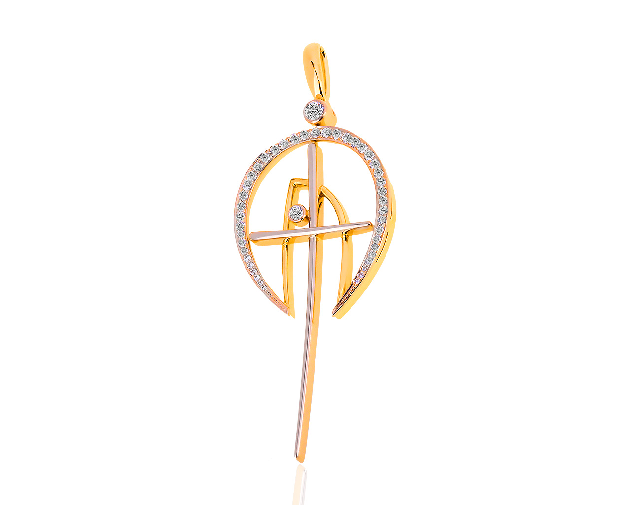 Уникальный золотой кулон с бриллиантами 0.70ct 181218/2