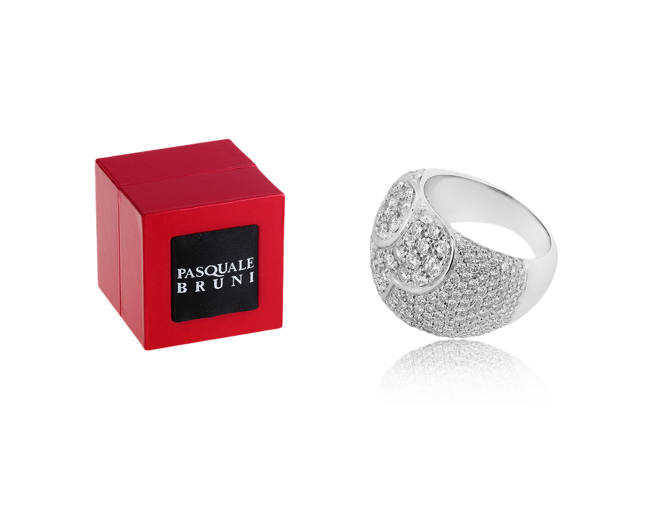 Оригинальное золотое кольцо с бриллиантами 3.01ct Pasquale Bruni