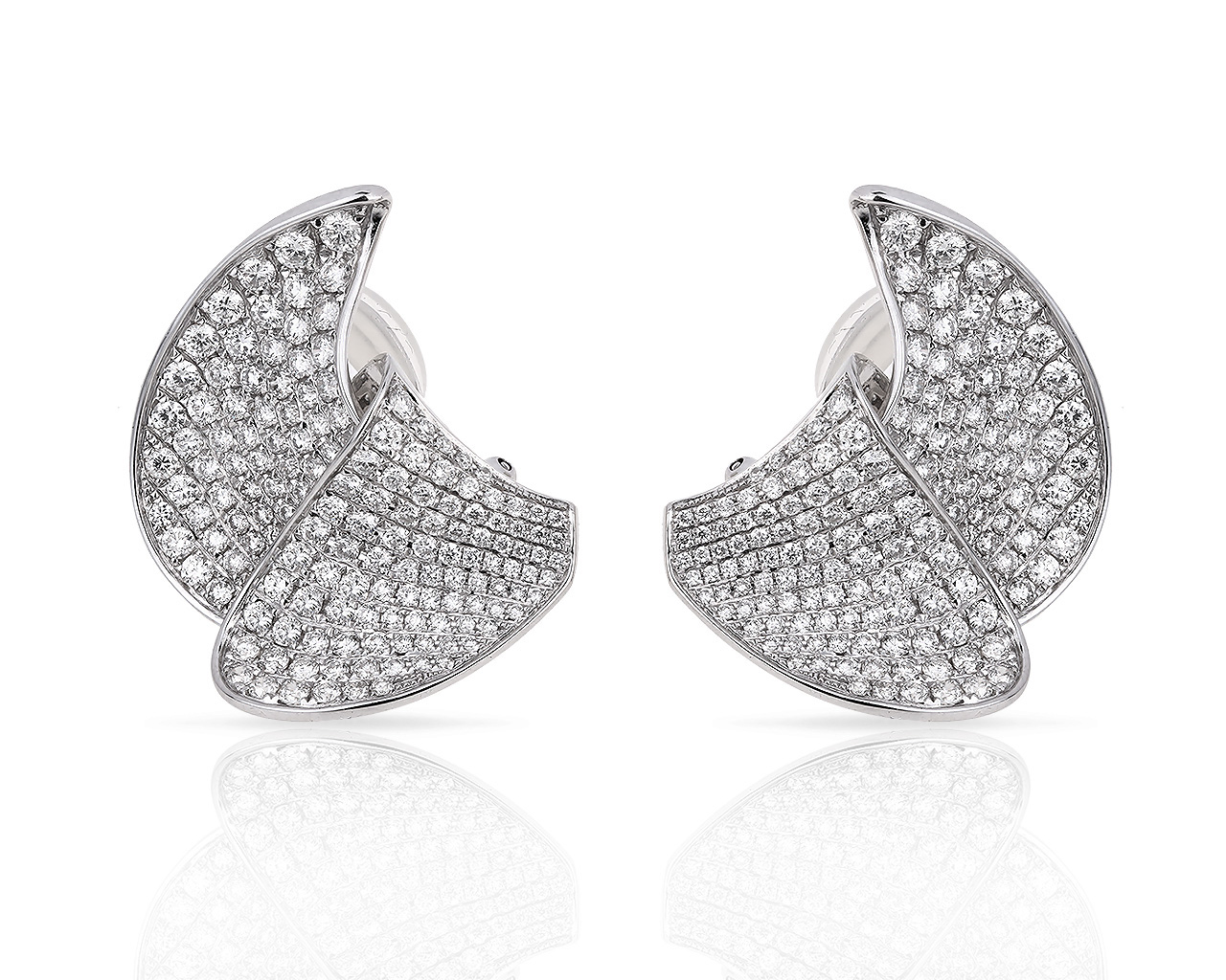 Модные золотые серьги с бриллиантами 4.40ct Amadeus 003200/00