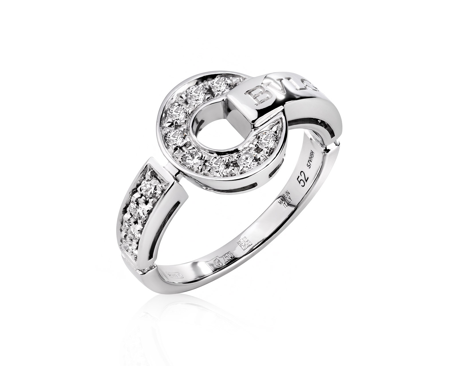 Оригинальное золотое кольцо с бриллиантами 0.28ct Bvlgari 020726/1