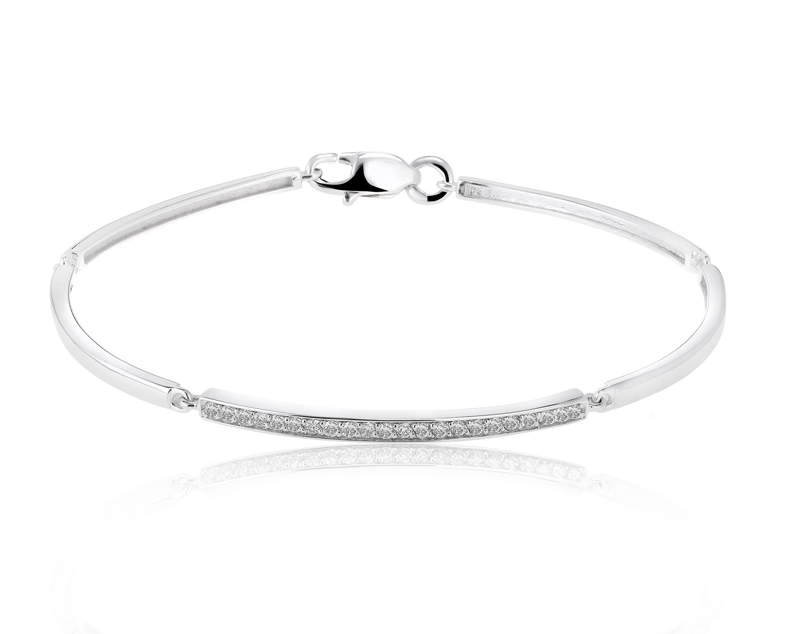 Притягательный золотой браслет с бриллиантами 0.30ct 040921/12