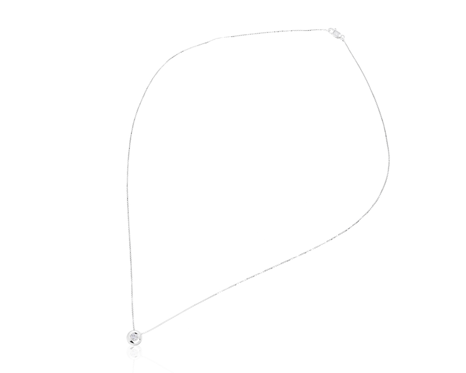 Итальянский золотой кулон с бриллиантом 0.10ct
