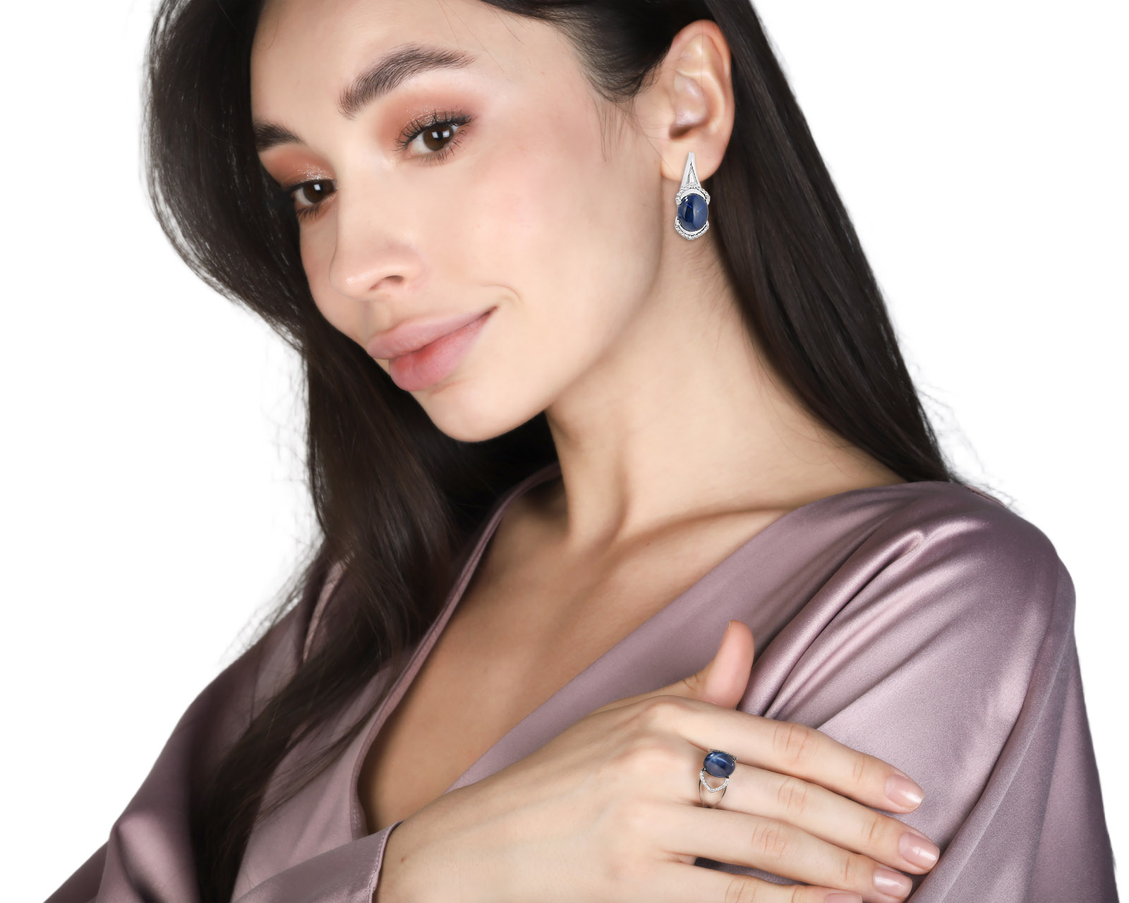 Оригинальное золотое кольцо со звездчатым сапфиром 4.55ct Maxim Demidov