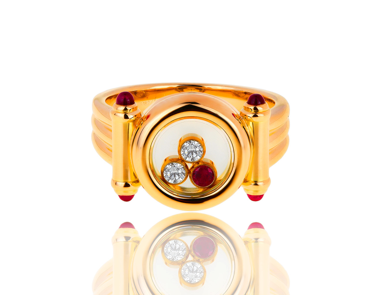Золотое кольцо с рубинами 0.25ct и бриллиантами 0.11ct Chopard 290619/5
