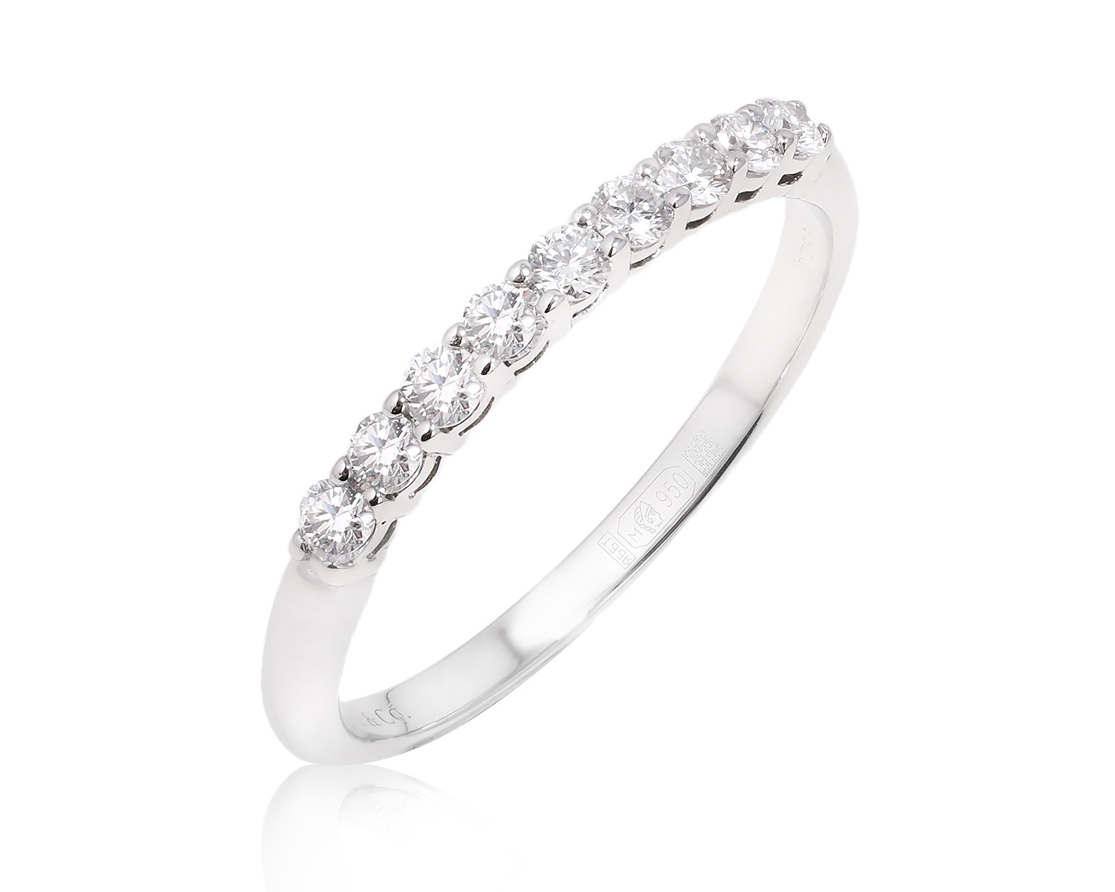 Оригинальное платиновое кольцо с бриллиантами 0.27ct Tiffany&Co Forever 300925/1