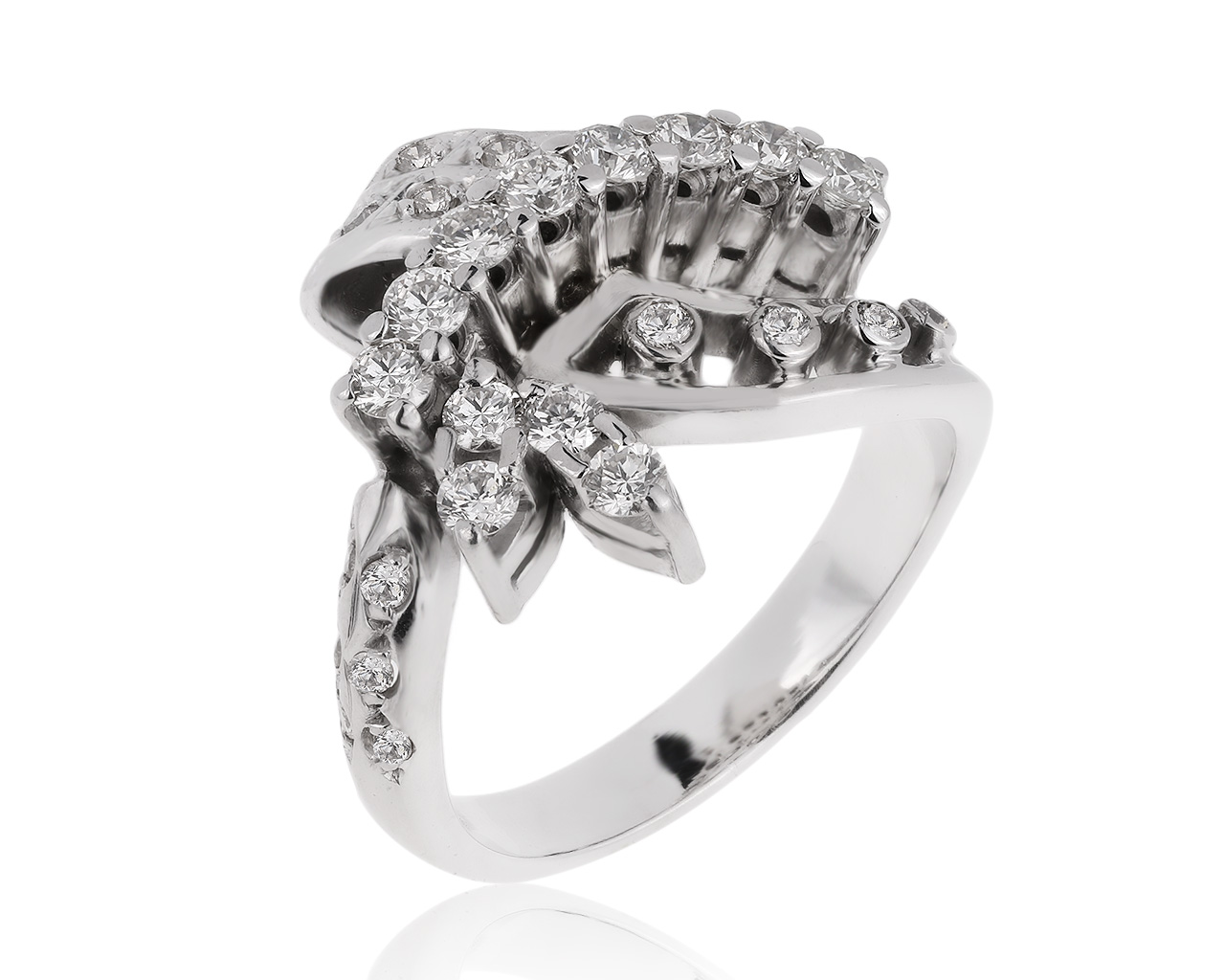 Эстетичное золотое кольцо с бриллиантами 0.86ct 210720/13