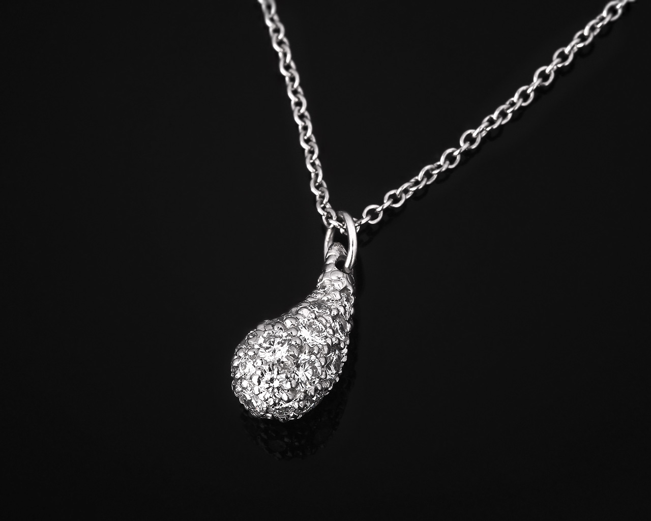 Платиновый кулон с бриллиантами 0.75ct Tiffany&Co Elsa Peretti 011217/6
