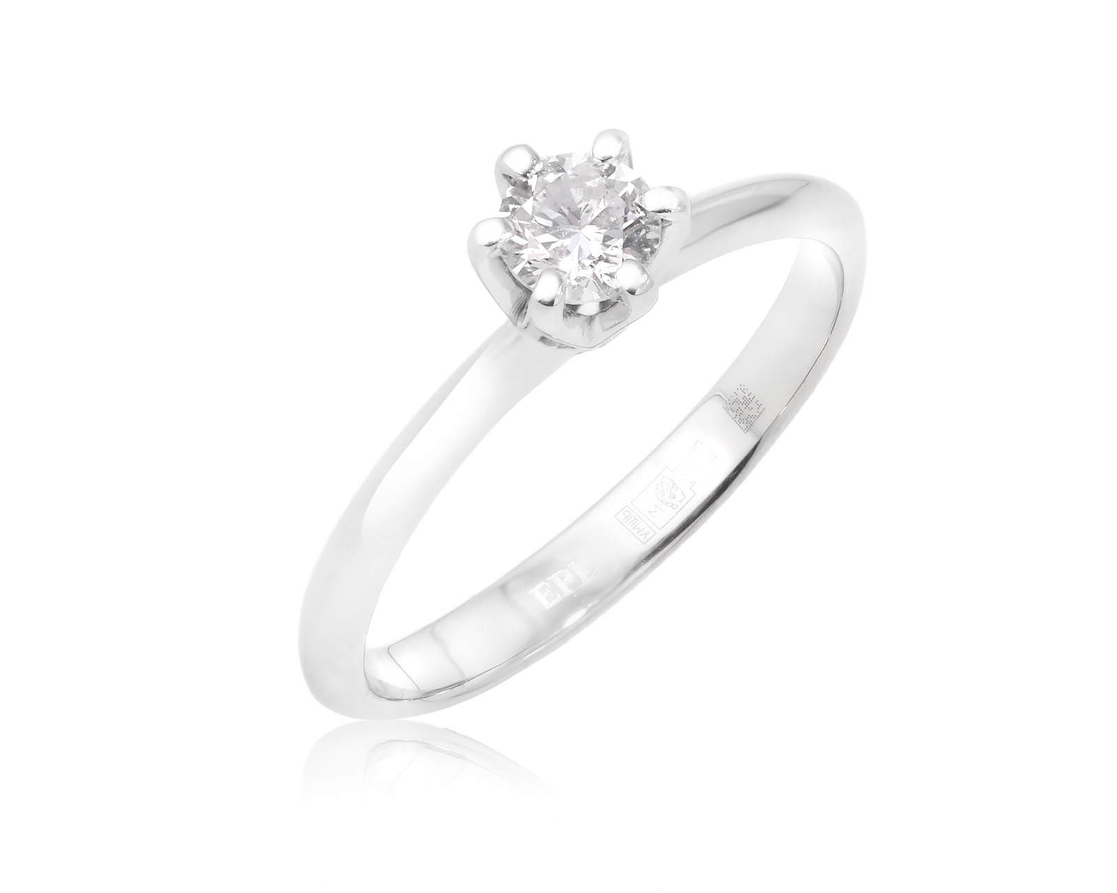 Оригинальное золотое кольцо ЭПЛ Якутские бриллианты 130825/16